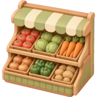 Tiny Produce Shelf