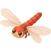 Tiny Red Dragonfly