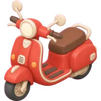 Tiny Red Scooter