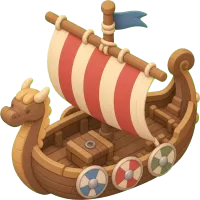 Tiny Viking Ship