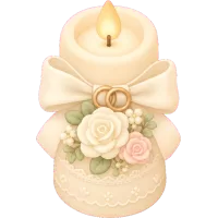 Tiny Wedding Candle