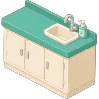 Veterinary Clinic Sink Cabinet
