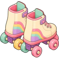 vintage roller skates (Back)