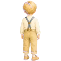 Watercolor Blond Boy (Back)