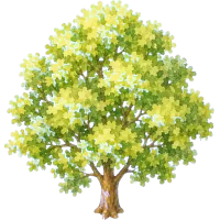 Watercolor Deciduous Tree