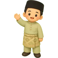 Waving Malay Man