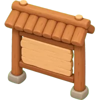 Wooden Guide Sign