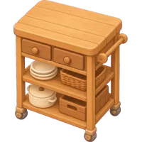 Wooden Kitchen Cart