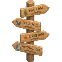 wooden signpost