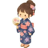 yukata clad festival goer