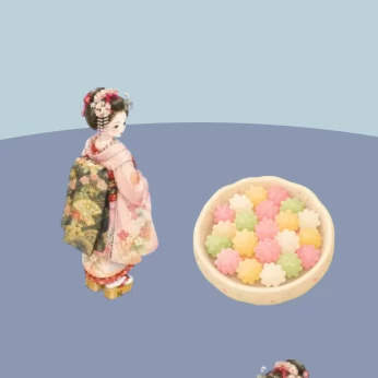 A Maiko and Japanese Sweets