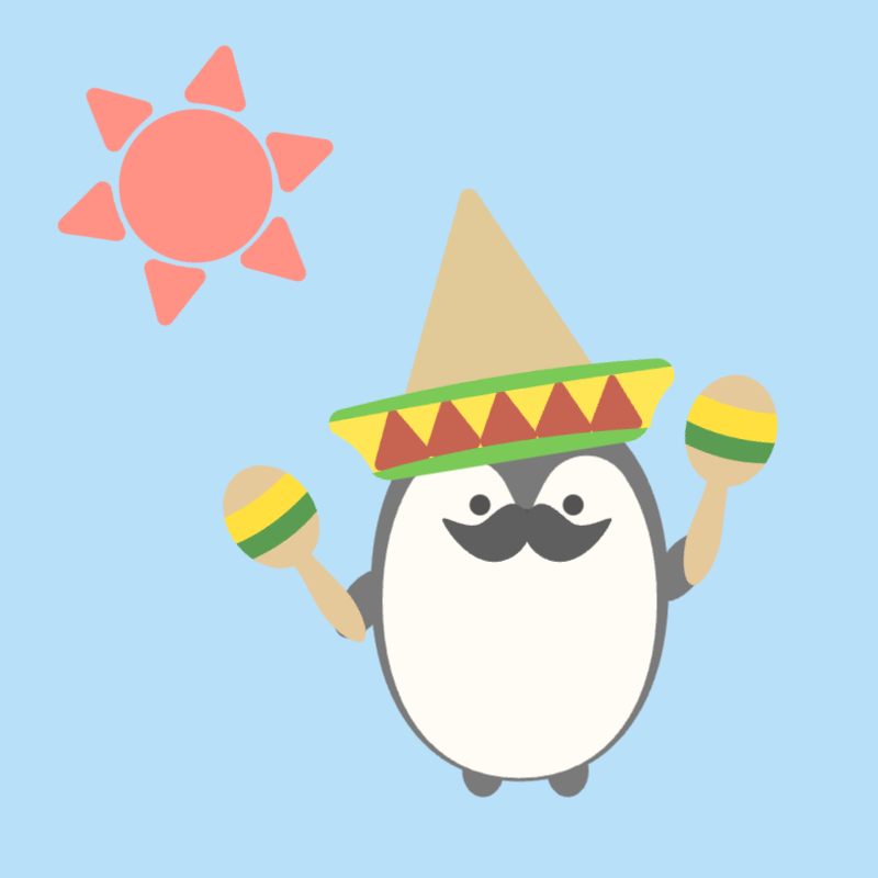 陽気なペンギンの祭り