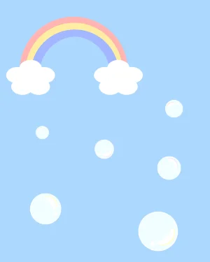 虹色のシャボン玉