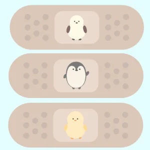 かわいいバンソウコウたち